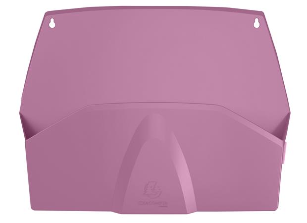 Fali rendszerező, 1 rekeszes, fekvő, 38,2x28,9x7,2 cm, EXACOMPTA "Autentik", rózsaszín