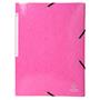 Gumis, mappa, karton, A4, EXACOMPTA "Iderama", pink