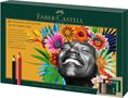 Színes- és grafitceruza készlet, FABER-CASTELL "Polychromos & Pitt Graphite Matt" , 50 db-os szett