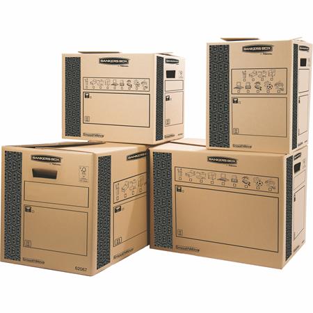 Költöztető doboz, 35x37x50 cm, FELLOWES, "SmoothMove™ Heavy Duty"