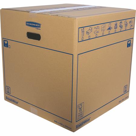 Költöztető doboz, 44,6x44,6X44,6 cm, FELLOWES "SmoothMove™ Everyday"