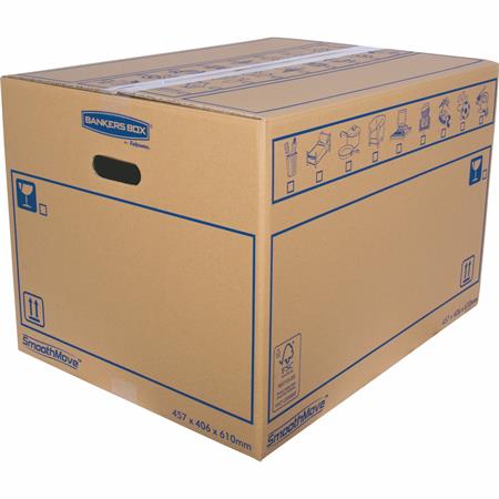 Költöztető doboz, 45,7x40,6X61 cm, FELLOWES "SmoothMove™ Everyday"