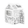 Játékház, színezhető, karton, FELLOWES, Kávéház