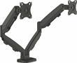 Monitortartó kar két monitorhoz, FELLOWES "Eppa™  "Dual", fekete