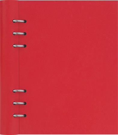 Tervező, naptár és füzet betéttel, A5, FILOFAX "Clipbook Classic", piros