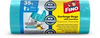 Szemeteszsák, köthető füles, illatosított, 35 l, 20 db, 49x59 cm, 12 µ, FINO 