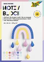 Dekorkarton, 2 oldalas, 24x34 cm, 270 g, 20 lap, FOLIA 