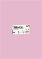 Dekorkarton, 2 oldalas, 50x70 cm, 300 g, 10 lap, FOLIA, halvány rózsaszín