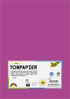 Színes papír, A4, 130 g, 100 lap, FOLIA, sötét rózsaszín