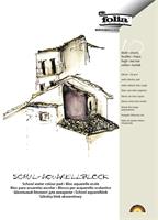 Akvarell tömb, A4, 150 g, 10 lap, durva, FOLIA