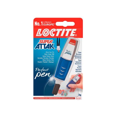 Pillanatragasztó, 3 g, HENKEL "Loctite Super Bond  CEATIVE Perfect Pen"