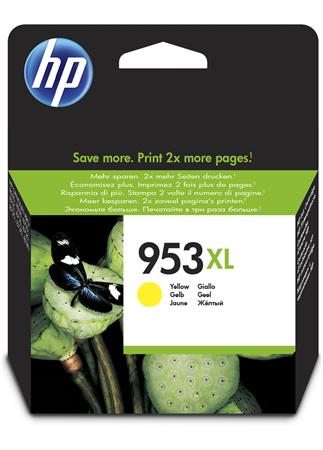 F6U18AE Tintapatron OfficeJet Pro 8210, 8700-as sorozathoz, HP 953XL, sárga, 1,6k