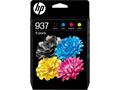 6C400NE Tintapatron multipack Officejet Pro 9120e, 9130e nyomtatókhoz, HP 937 b+c+m+y, 1250+3*800 oldal