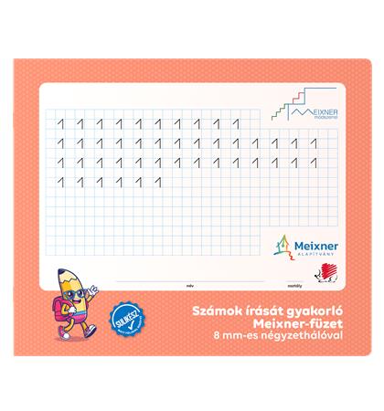 Füzet, tűzött, négyzethálós, 245x295 mm, fekvő, 32 lap, 1. osztály, ICO "Süni Meixner"