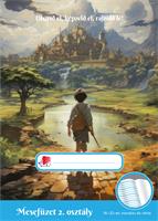 Olvasónapló, tűzött, A5, 32 lap, 2. osztály, ICO 