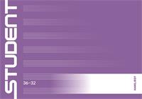 Füzet, tűzött, A5, fekvő, hangjegy, 32 lap, ICO 