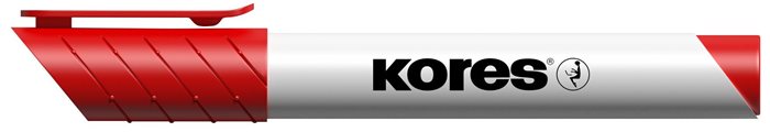 Tábla- és flipchart marker, 3 mm, kúpos, KORES "K-Marker XW1", piros