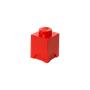Tárolódoboz, szögletes, LEGO, piros
