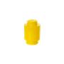 Tárolódoboz, henger, LEGO, sárga