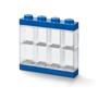 Gyűjtődoboz, minifiguráknak, 8 rekesz, LEGO, kék