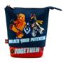 Tolltartó, cipzáras, pop-up, LEGO "Ninjago Together", kék-piros-mintás