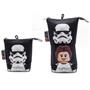 Tolltartó, cipzáras, pop-up, LEGO "Star Wars Stormtrooper/Han Solo", fekete-mintás