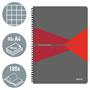 Spirálfüzet, A4, kockás, 90 lap, laminált karton borító, LEITZ 
