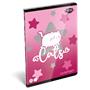 Füzet, tűzött, A5, lecke, 40 lap, LIZZYSULI, "Kit tok Stars Purrfect"