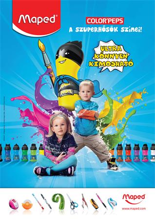 Plakát, A2, MAPED, festék