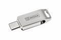 Pendrive, 32GB, USB 3.2 Gen1 + USB-C, alumínium ház, MYMEDIA "Dual" (by VERBATIM)