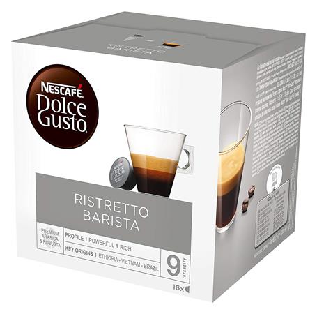 Kávékapszula, 16 db,  NESCAFÉ "Dolce Gusto Ristretto Barista"