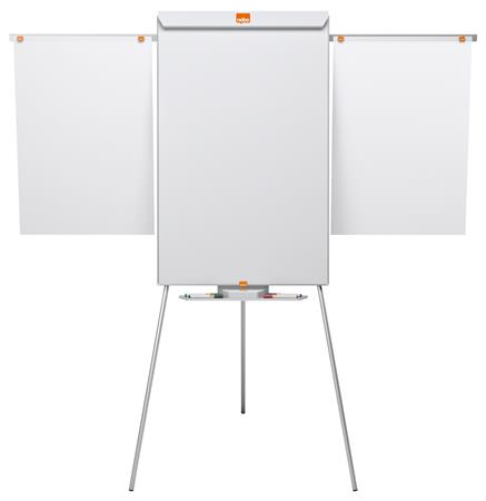 Flipchart tábla, mágneses felület, 2 db segédkarral, NOBO "Essential", fehér