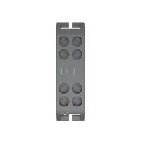 Elosztósor, 8 csatlakozóaljzat, túlfeszültség-védelemmel, 2 m kábel, PHILIPS, sötétszürke