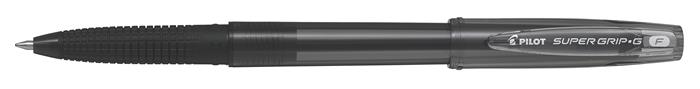 Golyóstoll, 0,22 mm, kupakos, PILOT "Super Grip G", fekete