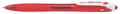 Golyóstoll, 0,27 mm, nyomógombos, PILOT "Rexgrip", piros