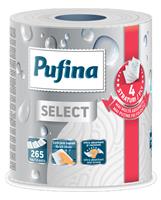 Háztartási papírtörlő, 4 rétegű, 265 lap, 1 tekercses, PUFINA 