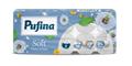 Toalettpapír, 2 rétegű, kistekercses, 10 tekercs, PUFINA "Soft White", illatmentes