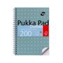 Spirálfüzet, A5, pontrácsos, 100 lap, PUKKA PAD "Metallic Jotta"