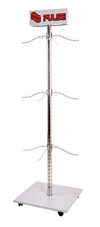 Állvány, fém, 210x61x61 cm, PULSE, üres