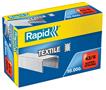 Tűzőkapocs, 43/6, horganyzott, textil, RAPID 