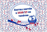 Asztali naptár, heti, 2026/2027 tanév, REALSYSTEM