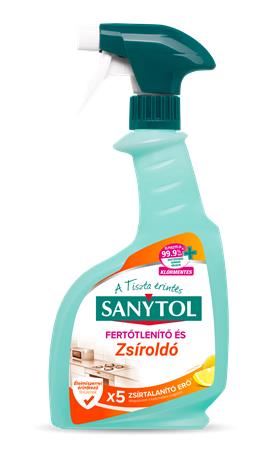 Konyhai felülettisztító- és fertőtlenítő spray, 500 ml, SANYTOL