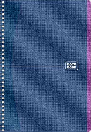 Spirálfüzet, A5, kockás, 80 lap, SHKOLYARYK "Notebook", vegyes
