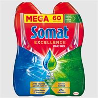 Mosogatógép mosogatógél, duo, 2x540 ml, SOMAT 