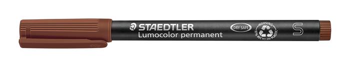 Alkoholos marker, OHP, 0,4 mm, STAEDTLER "Lumocolor 313 S", barna