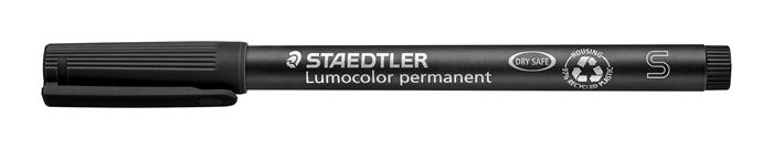 Alkoholos marker, OHP, 0,4 mm, STAEDTLER "Lumocolor 313", fekete