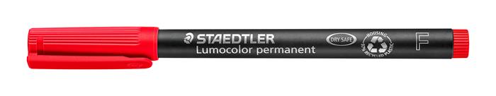 Alkoholos marker, OHP, 0,6 mm, STAEDTLER "Lumocolor 318", piros