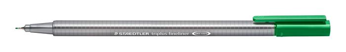 Tűfilc, 0,3 mm, STAEDTLER "Triplus 334", zöld