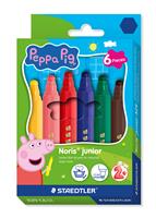 Filctoll készlet, 2,5 mm, kimosható, jumbo, STAEDTLER „Noris® junior 329”, Peppa malac, 6 szín