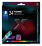 Színes ceruza készlet, STAEDTLER "Norix® 186", 24 különböző szín